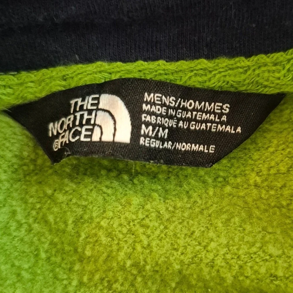 The North Face Mens Green Pullover Hoodie Logo Graphic Sweatshirt Size M